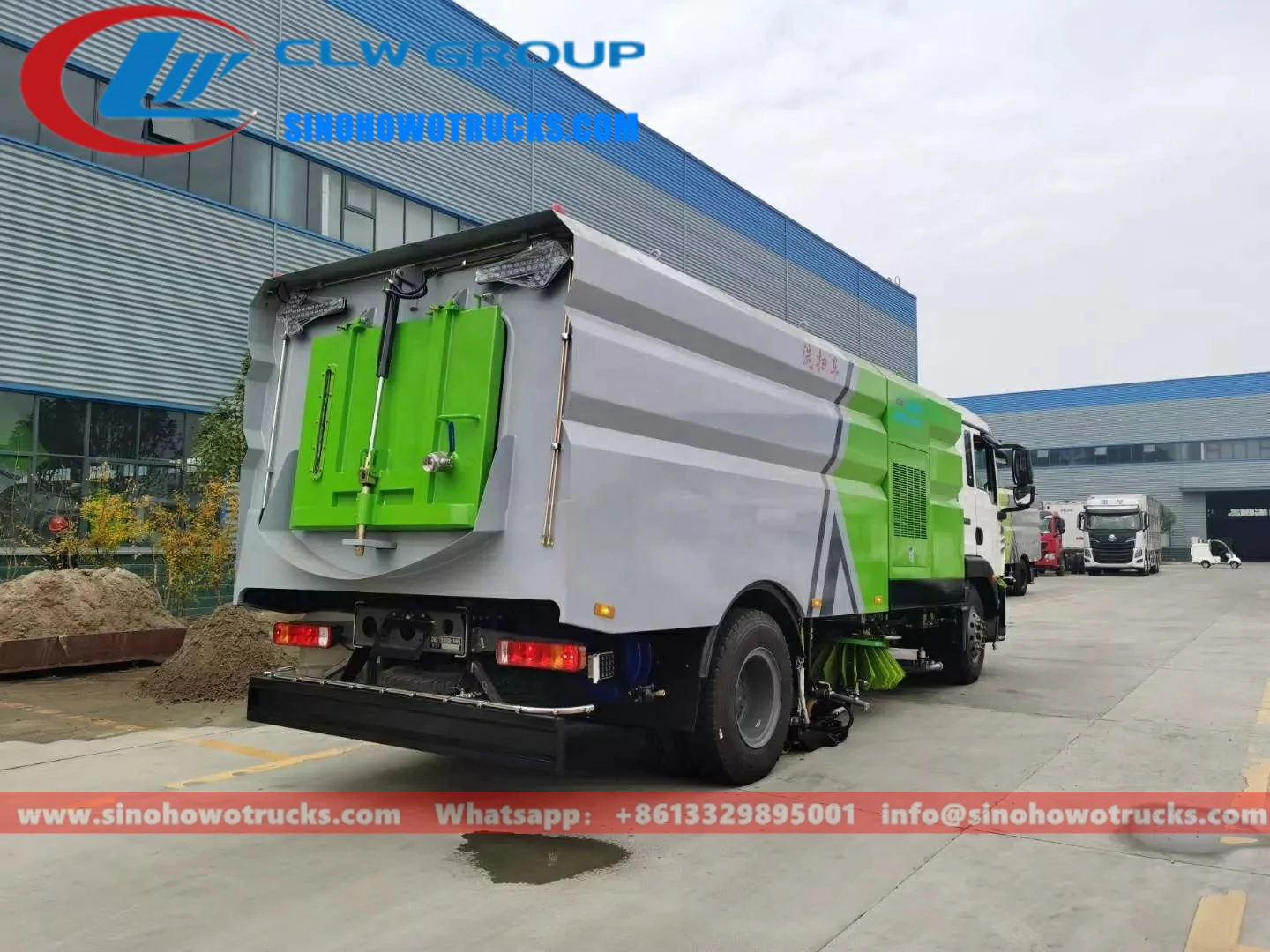 Sinotruk Howo 16cbm cleaning sweeper truck Mongolia