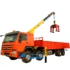 Sinotruk Howo 18 ton telescopic truck mounted crane with grabber for sale Tanzania