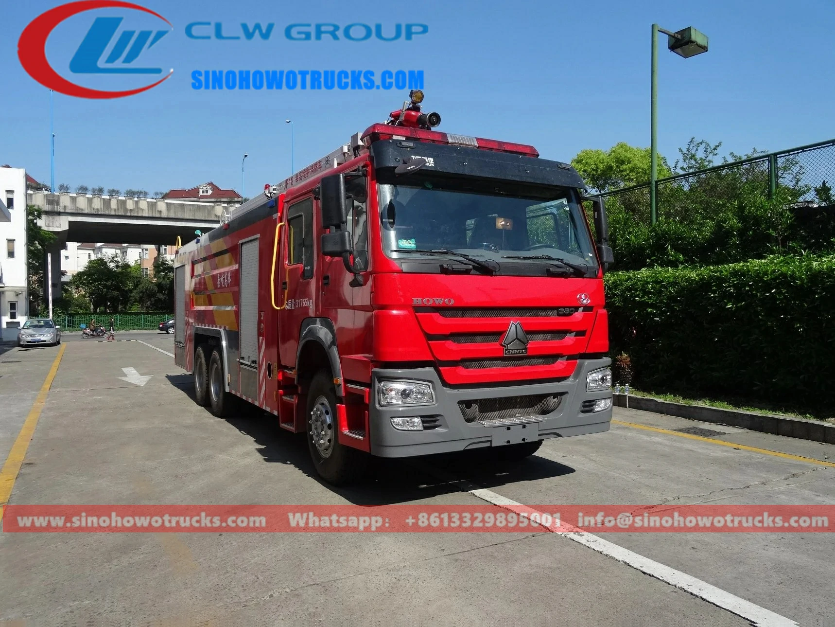Sinotruk Howo 18meters aerial ladder Water Tower Fire Truck