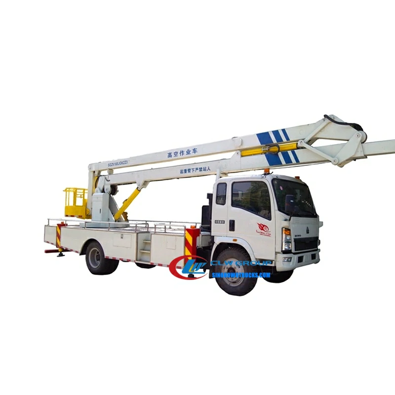 Sinotruk Howo 18meters truck mounted boom lift Uzbekistan