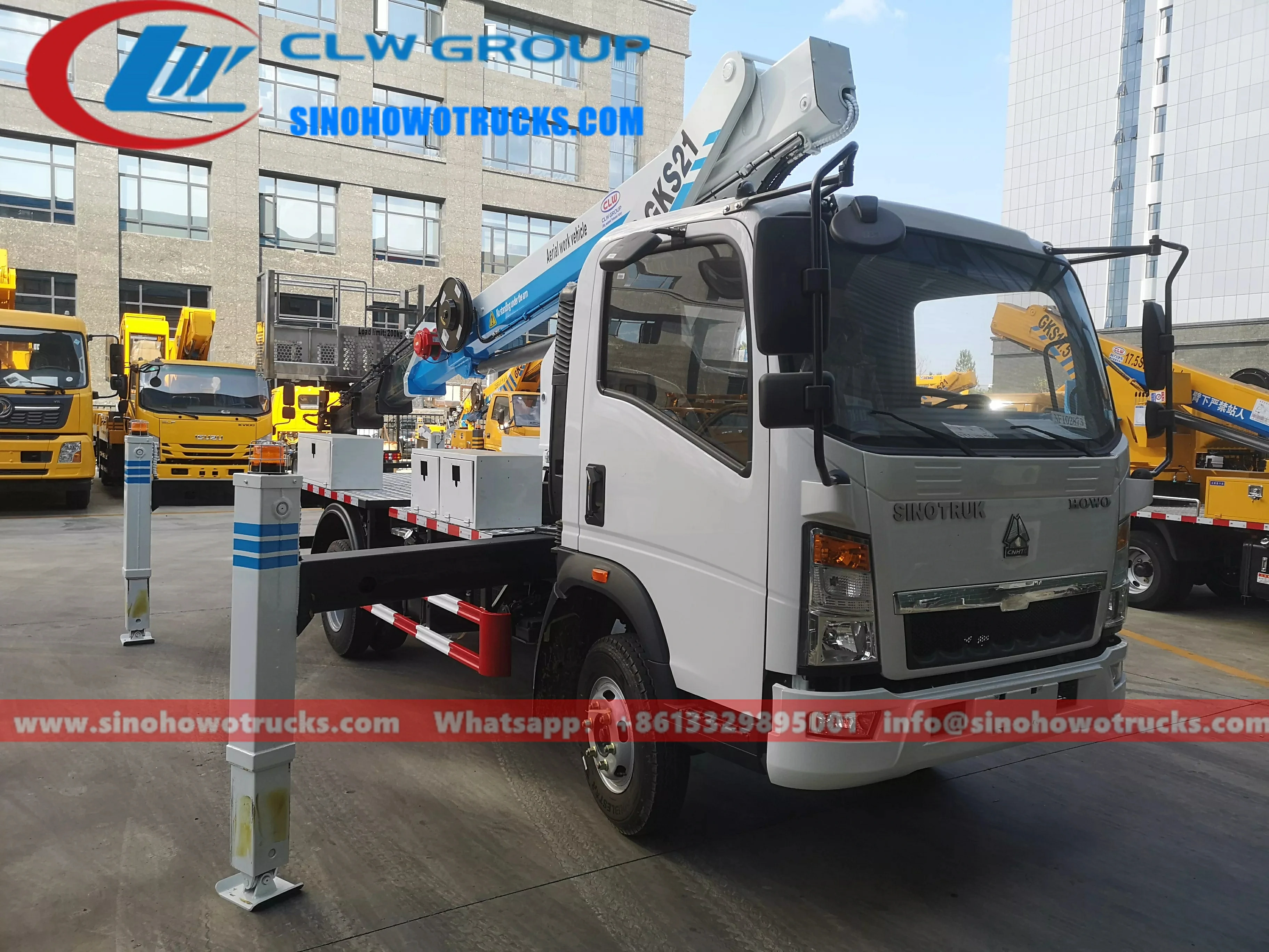 Sinotruk Howo 21m boom lift truck Tanzania