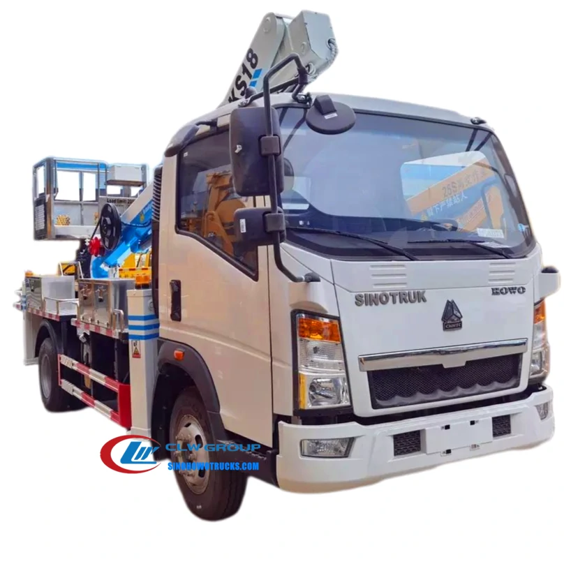 Sinotruk Howo 21m man lifter truck Tanzania