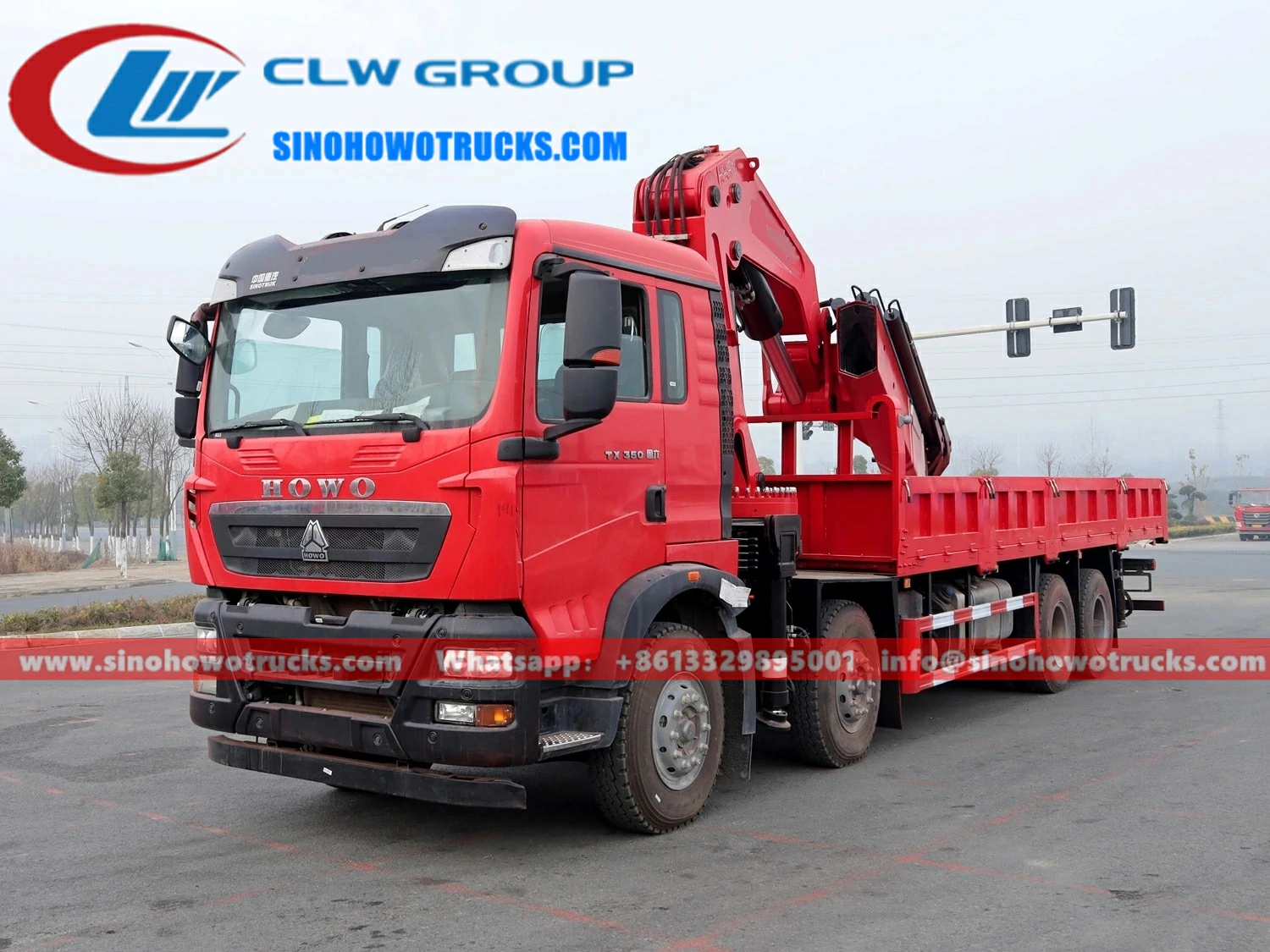 Sinotruk Howo 30 ton truck with crane Vietnam