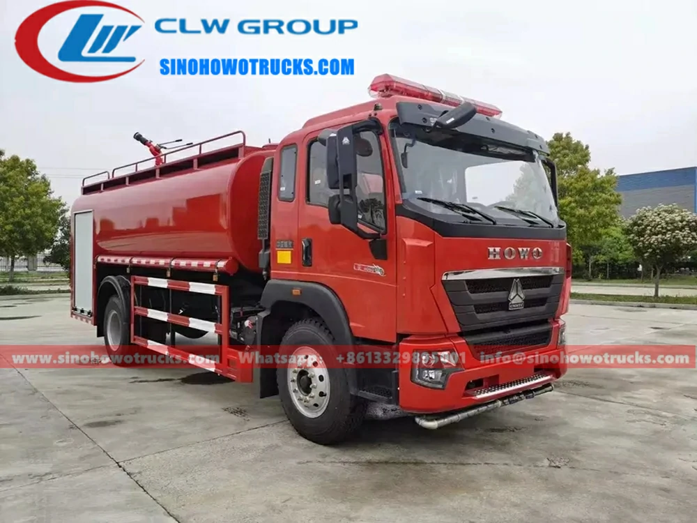 Sinotruk Howo 3000 gallon fire fighter truck Malawi