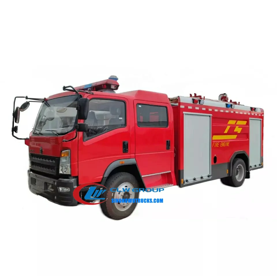 Sinotruk Howo 3000L miniature firefighter truck Angola