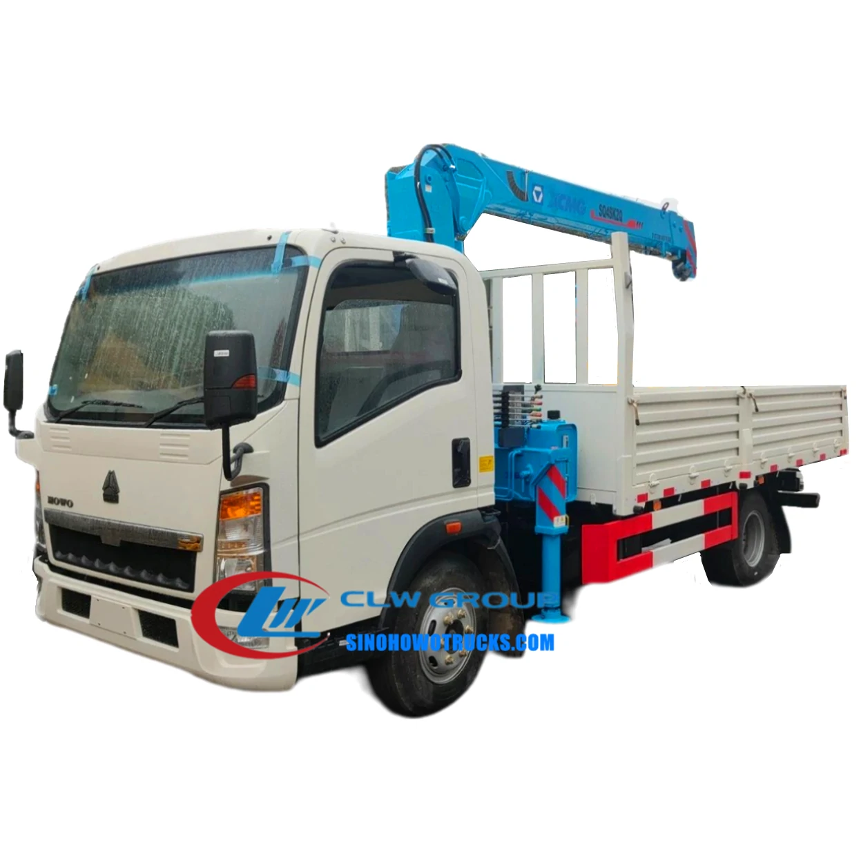 Sinotruk Howo 4 ton mini crane truck Liberia