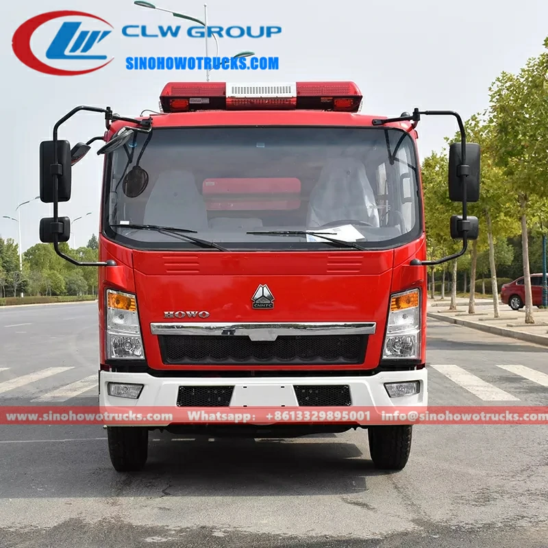 Sinotruk Howo 4 ton mini fire brigade truck Malaysia