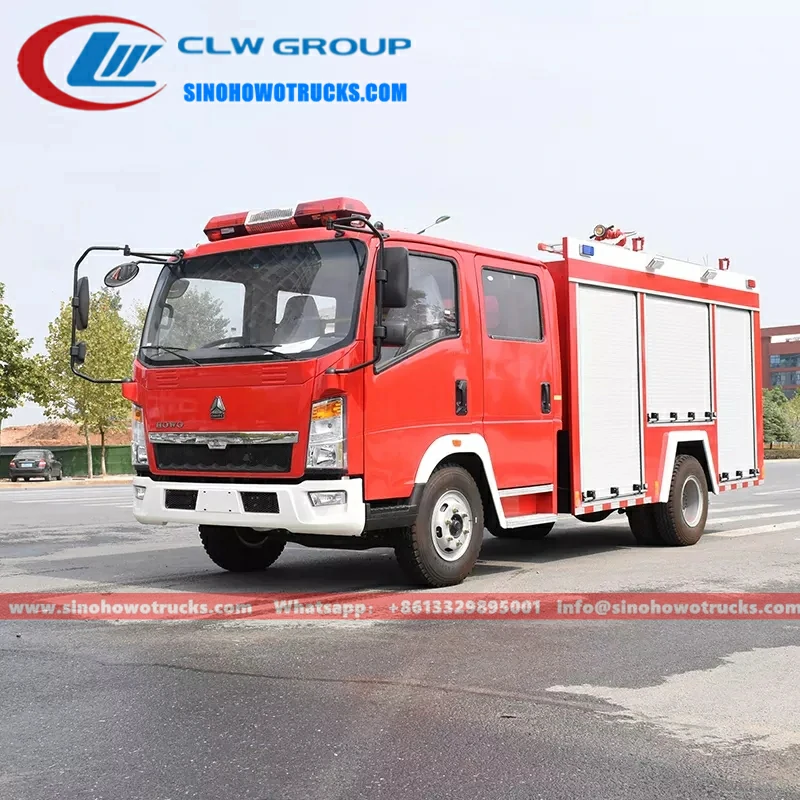 Sinotruk Howo 4 ton mini pumper fire truck Malaysia