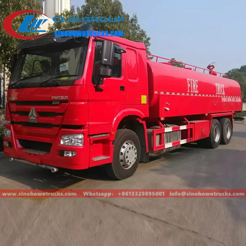 Sinotruk Howo 4000 gallon fire water truck for sale South Africa