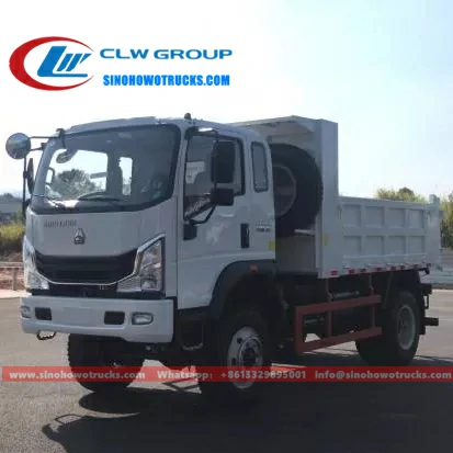 Sinotruk Howo 4x4 mining dump truck for sale Ethiopia