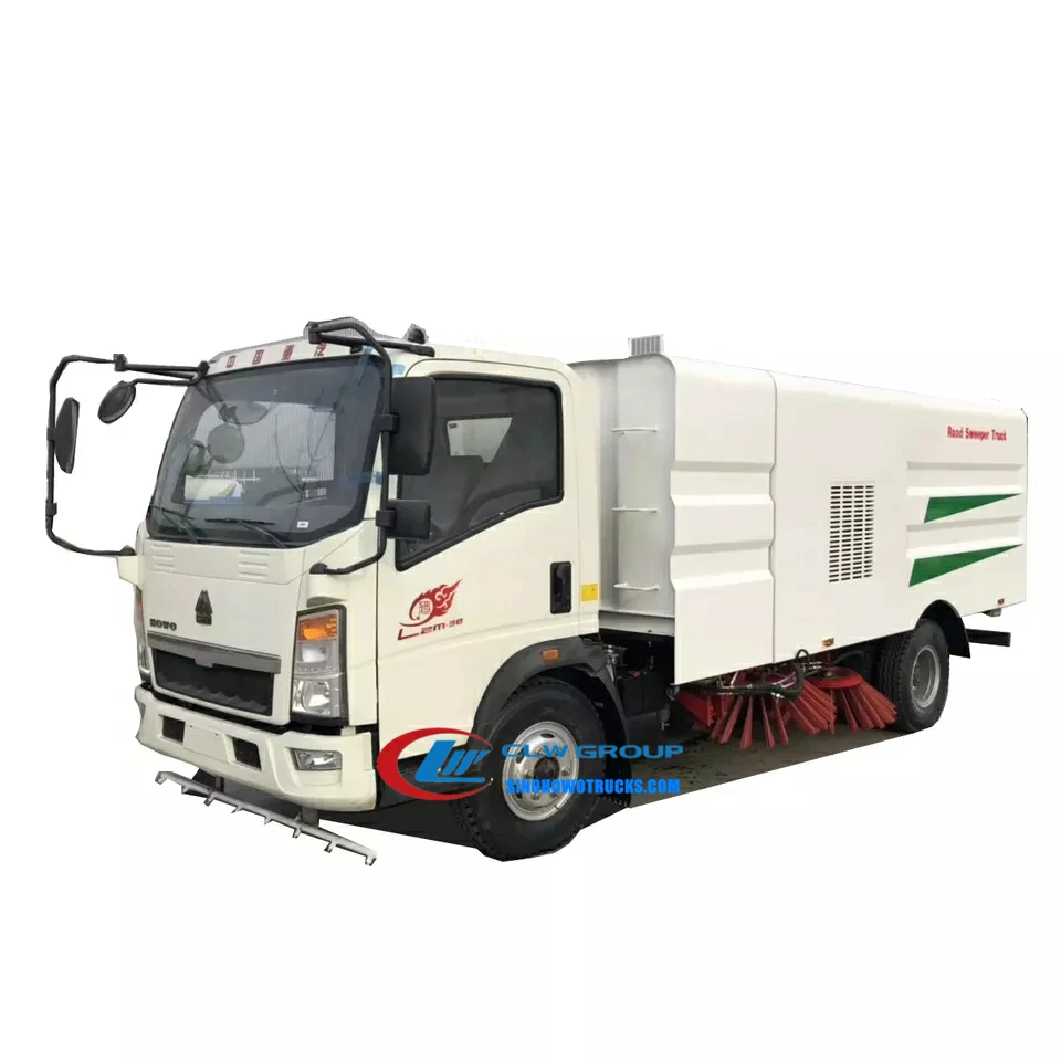 Sinotruk Howo 5m3 road sweeper truck for sale Thailand