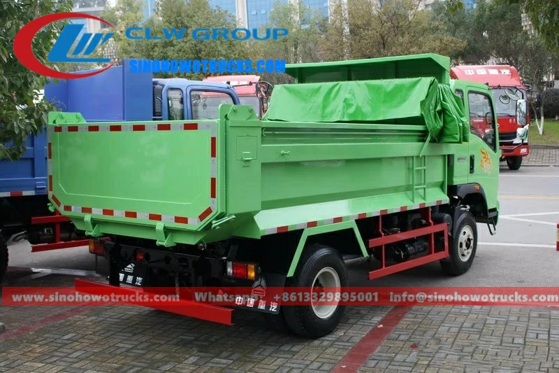 Sinotruk Howo 6m3 commercial tipper truck Rwanda