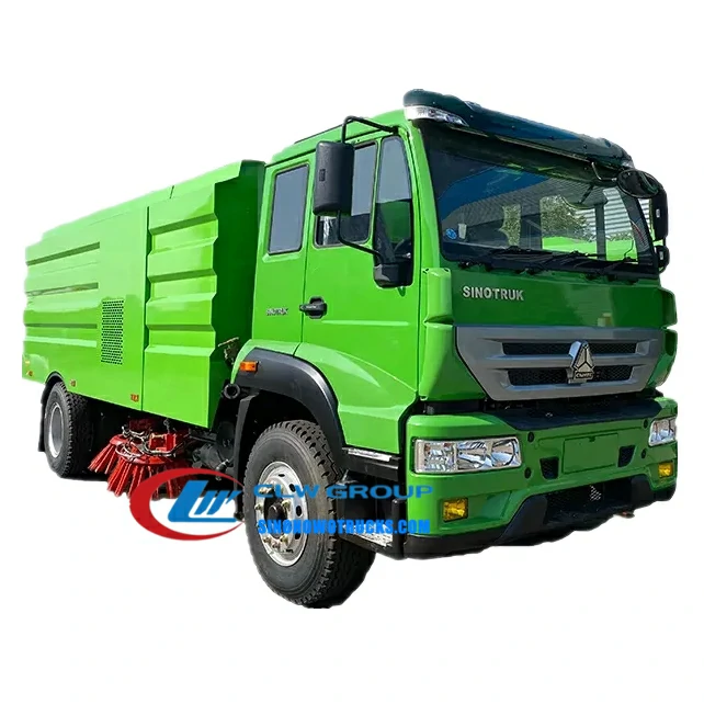 Sinotruk Howo 8 ton street sweeper truck for sale Laos