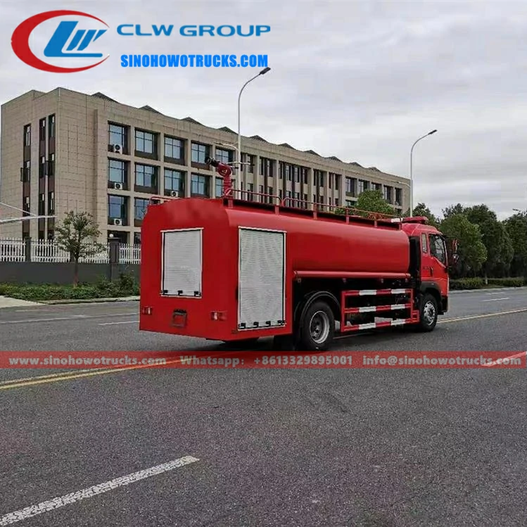 Sinotruk Howo 8000 liters water tender fire truck Namibia