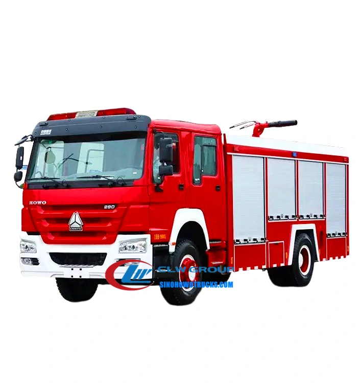 Sinotruk Howo 8000L water tender fire truck Thailand