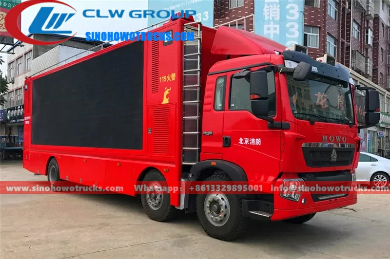 Sinotruk Howo Led fire screen truck nigeria