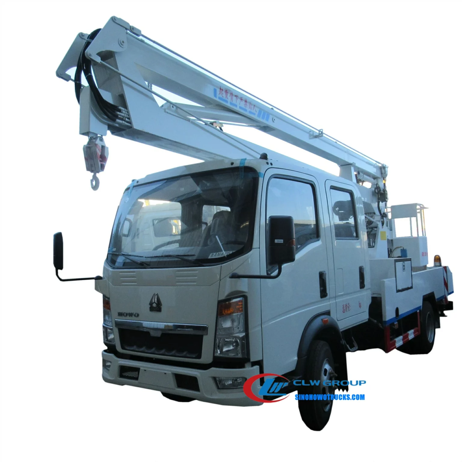 Sinotruk Howo double cabin 12meters aerial bucket truck Turkmenistan