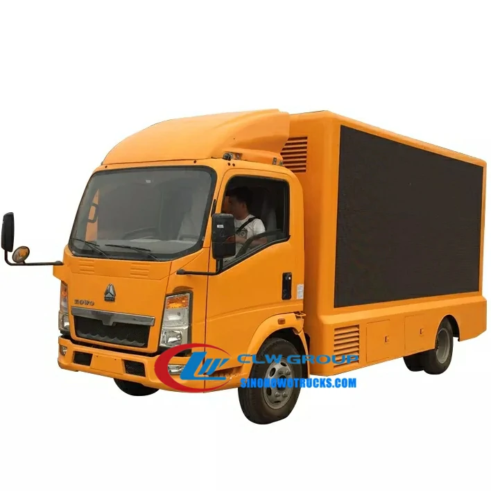 Sinotruk Howo light duty led advertising truck for sale Philippines